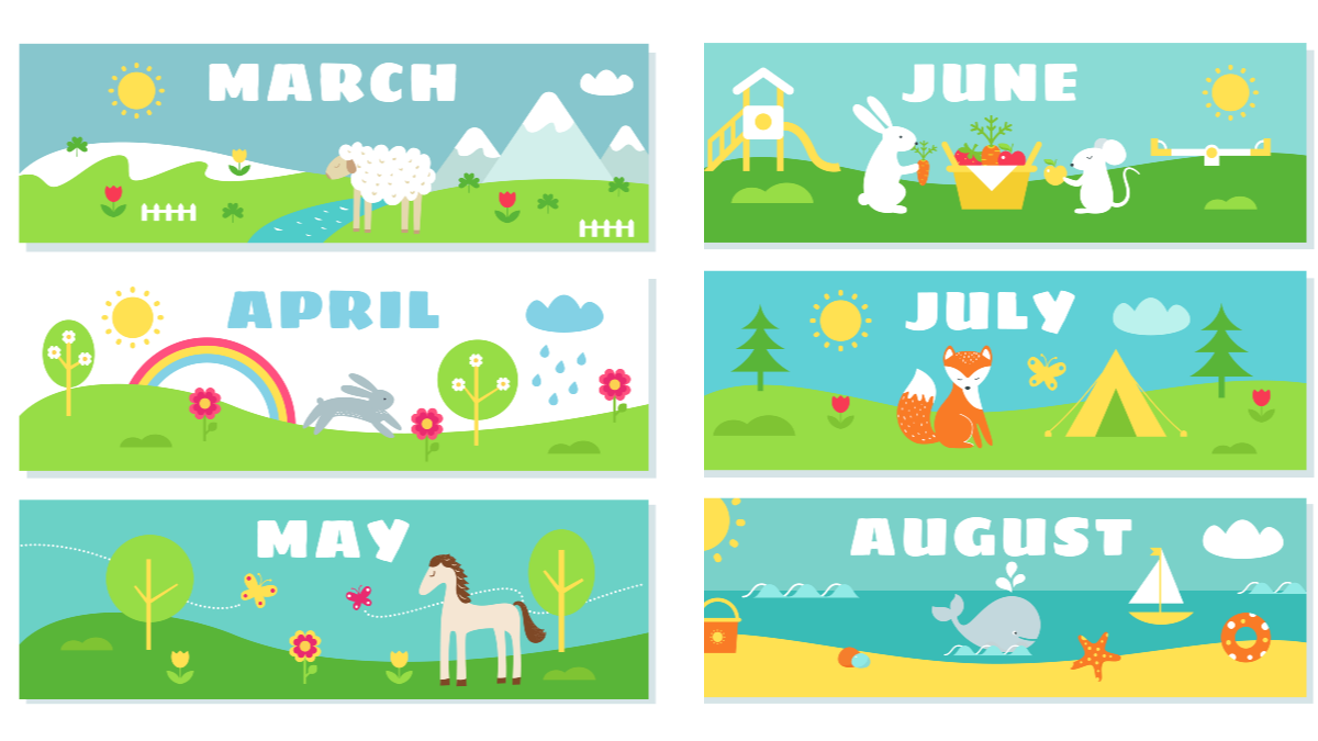 Children's Calendar Wall Chart Kids Daily Calendar for Today’s Date Weekday, 