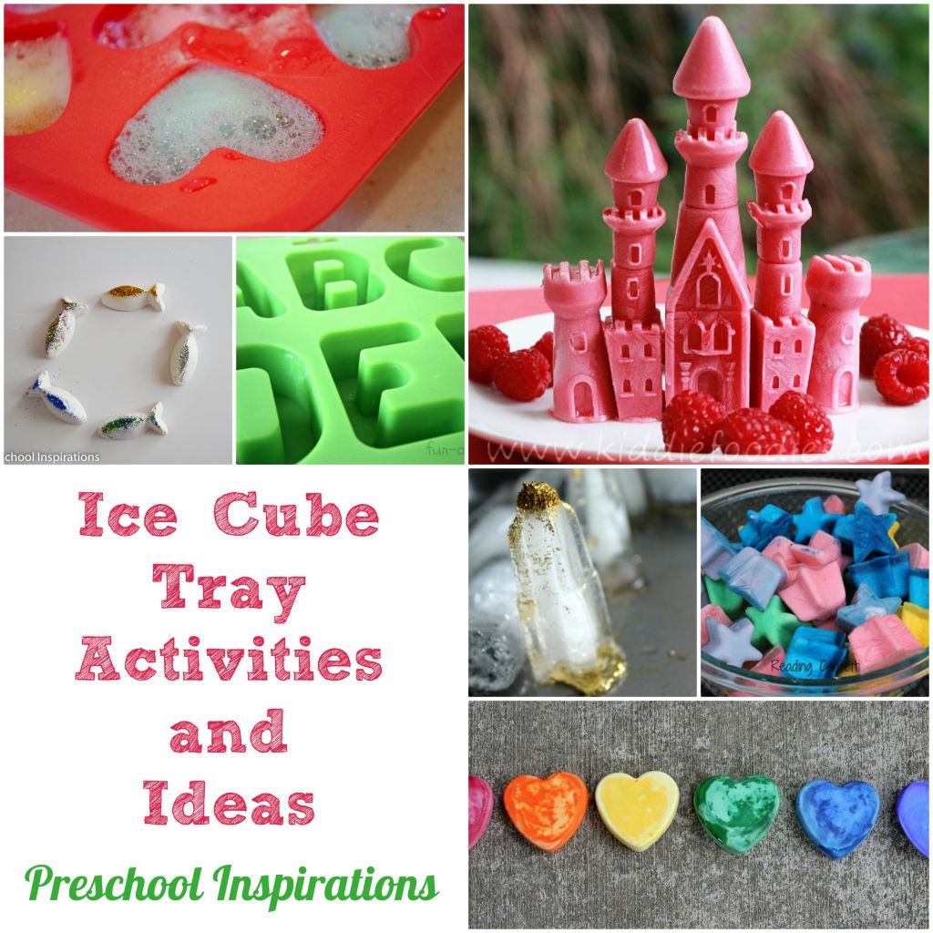Ice Cube Tray Activities and Ideas by Preschool Inspirations