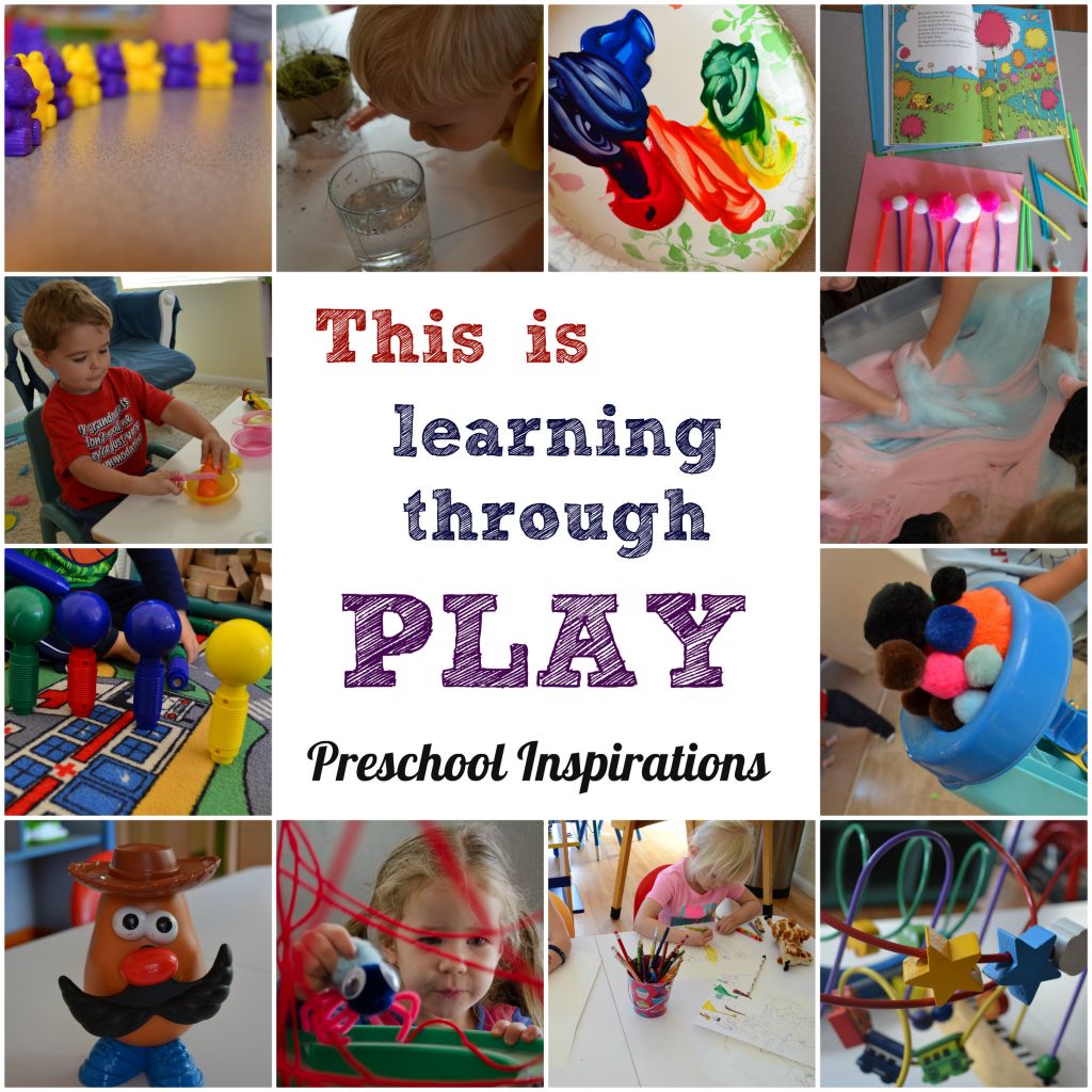 This is Learning Through Play by Preschool Inspirations