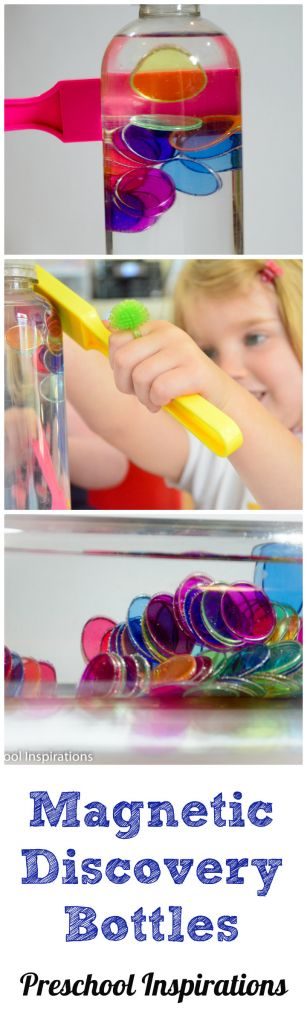 Magnetic Discovery Bottles by Preschool Inspirations