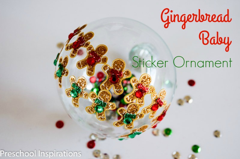 Gingerbread Baby Christmas Ornament by Preschool Inspirations