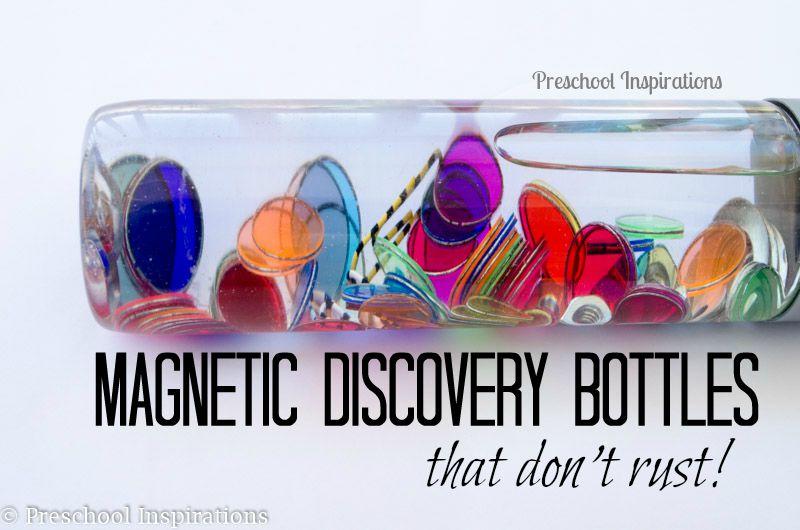 Rust Resistant Magnetic Discovery Bottle - Preschool Inspirations