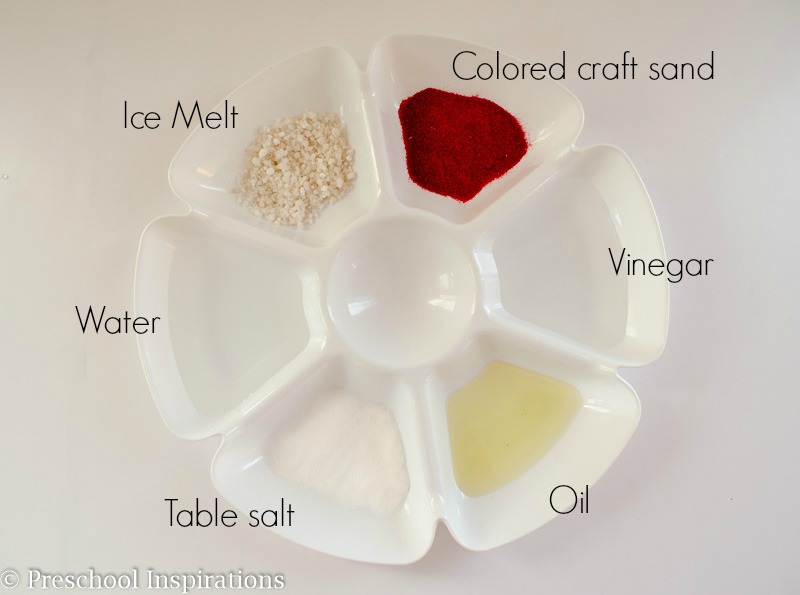 Ice Cube Melting Tray Science Experiment by Preschool Inspirations