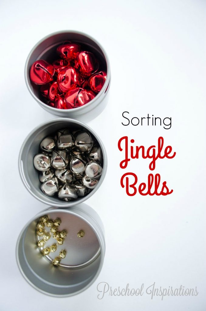 Sorting Jingle Bells by Preschool Inspirations
