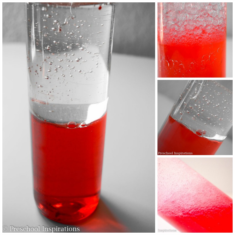 Color Mixing Sensory Bottle Process