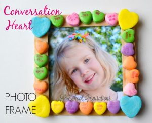 Conversation Heart Photo Frame