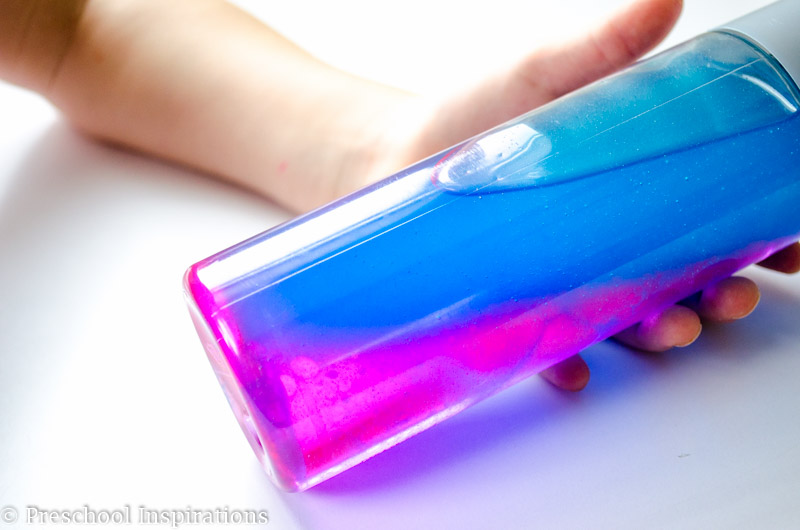 How to Make Color Changing Sensory or Discovery Bottles by Preschool Inspirations-8