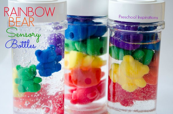 Rainbow Counting Bear Sensory Bottles