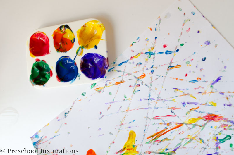 Rainbow Marble Painting Process Art by Preschool Inspirations-10