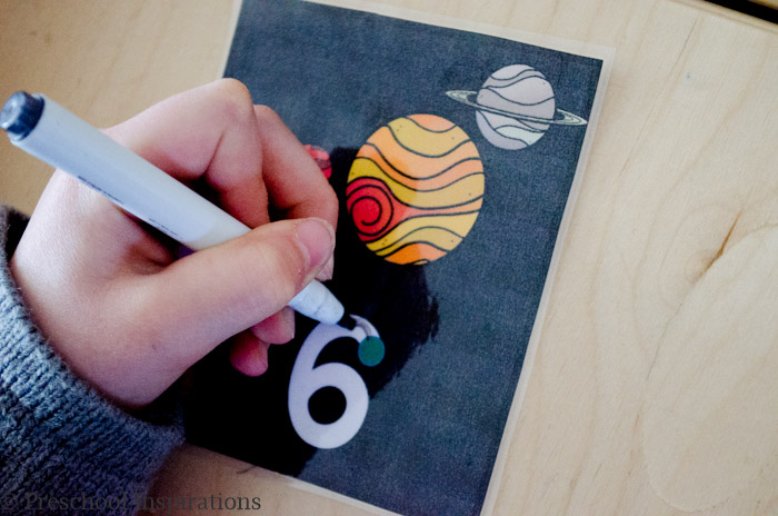 Space Themed Number Writing Practice by Preschool Inspirations-7