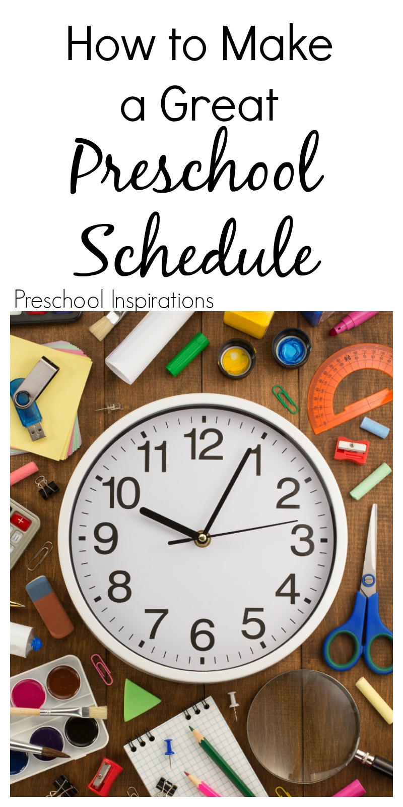 5 must-haves for making a great schedule with preschoolers.