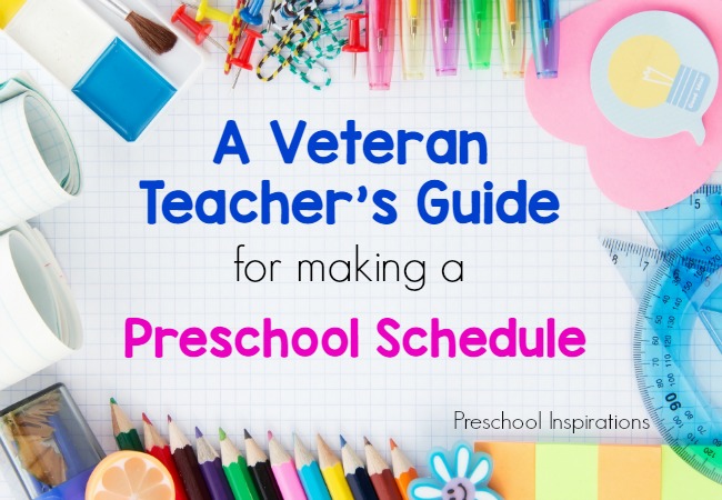 A veteran teacher's guide for turning a schedule from good to great!