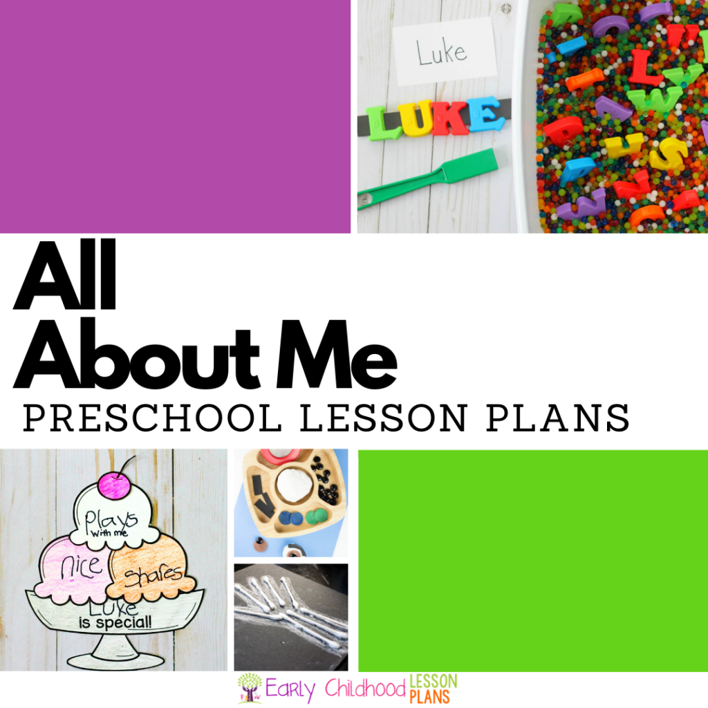 cover image for all about me preschool lesson plans