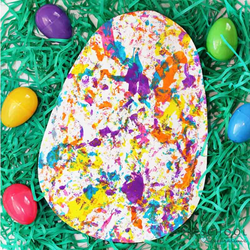 This Easter Egg Roll Painting is a fun process art activity for young children and a creative way to celebrate the up-coming holiday.