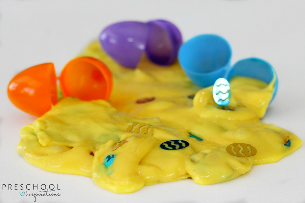 How To Make Easter Slime For Sensory Play Preschool
