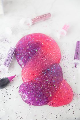 How to make gorgeous glitter slime!