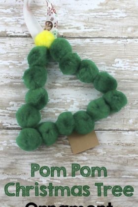 This Pom Pom Christmas Tree Ornament is a fun and simple gift that your students can make their families this holiday season.