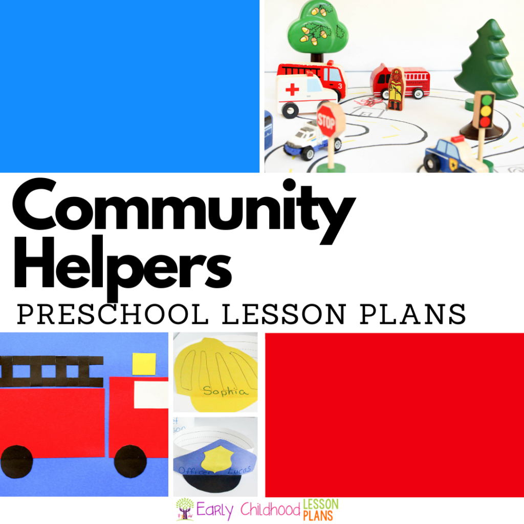 cover image for community helpers preschool lesson plans