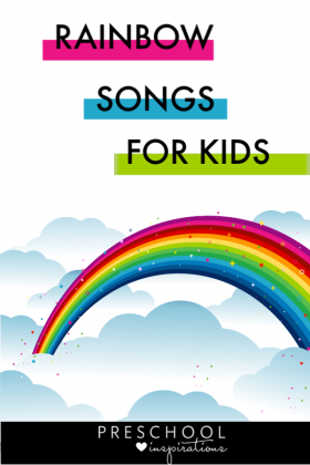 Use these rainbow songs for kids for teaching and for fun.