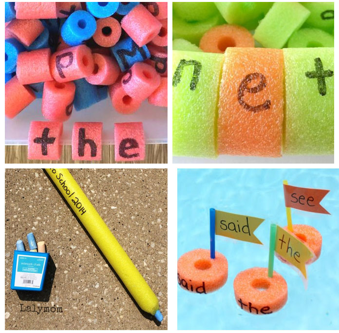 Exciting activities that include Pool Noodles but instead of the pool, they help children strengthen skills with engaging activities! 