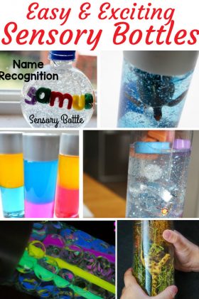 Themed Sensory Bottles that kids will not only enjoy but will help them strengthen skills and develop.
