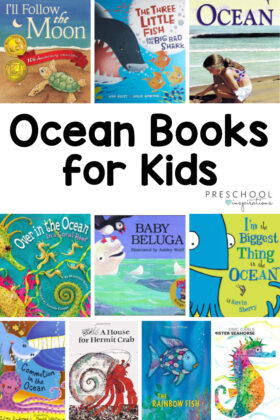 Dive into the ocean with these fantastic ocean books for kids! Great for summer reading or an ocean theme. #preschool #booksforkids #booklist #ocean