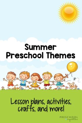 Fun preschool themes that all have to do with summer! Whether you need theme ideas, activities, lesson plans, or crafts, we've got you covered! #preschool #prek #summertheme #oceantheme #summercrafts #summeractivities