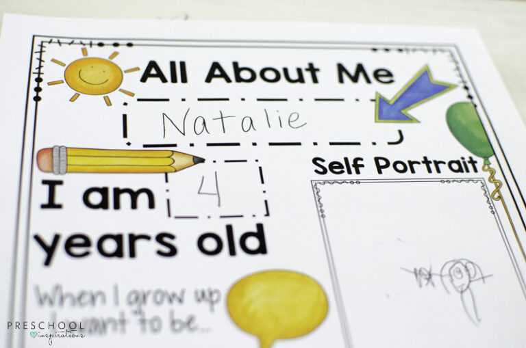 Printable All About Me Poster for a Preschool Theme - Preschool ...