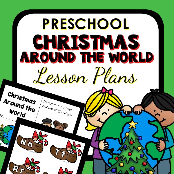 cover image for Christmas Around the World Preschool Lesson Plans