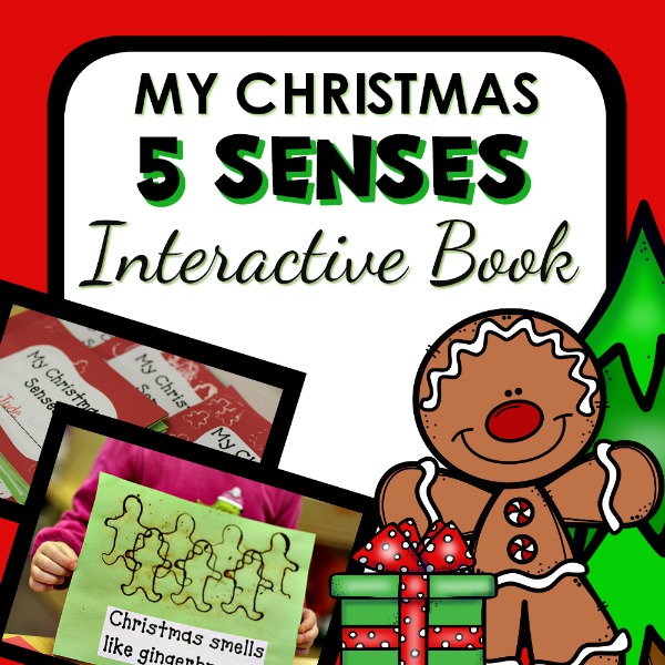 cover image for Christmas 5 senses book