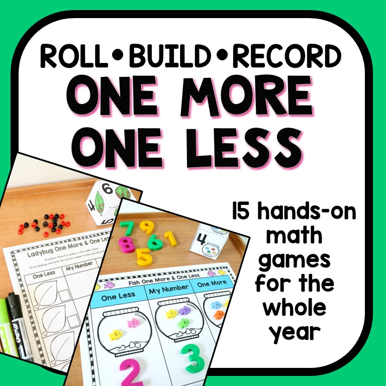 cover image for one more one less math centers