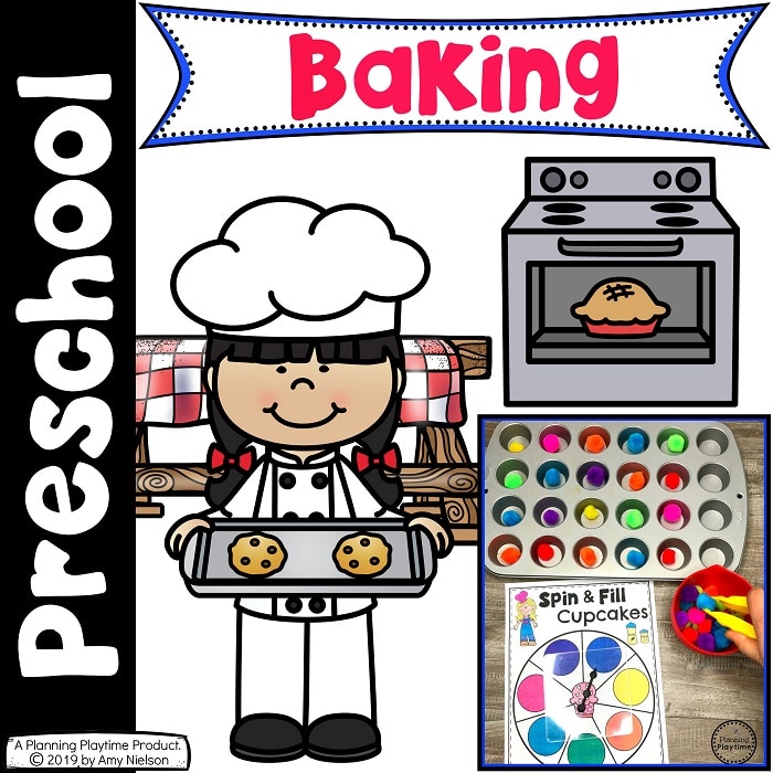 cover image for preschool baking theme