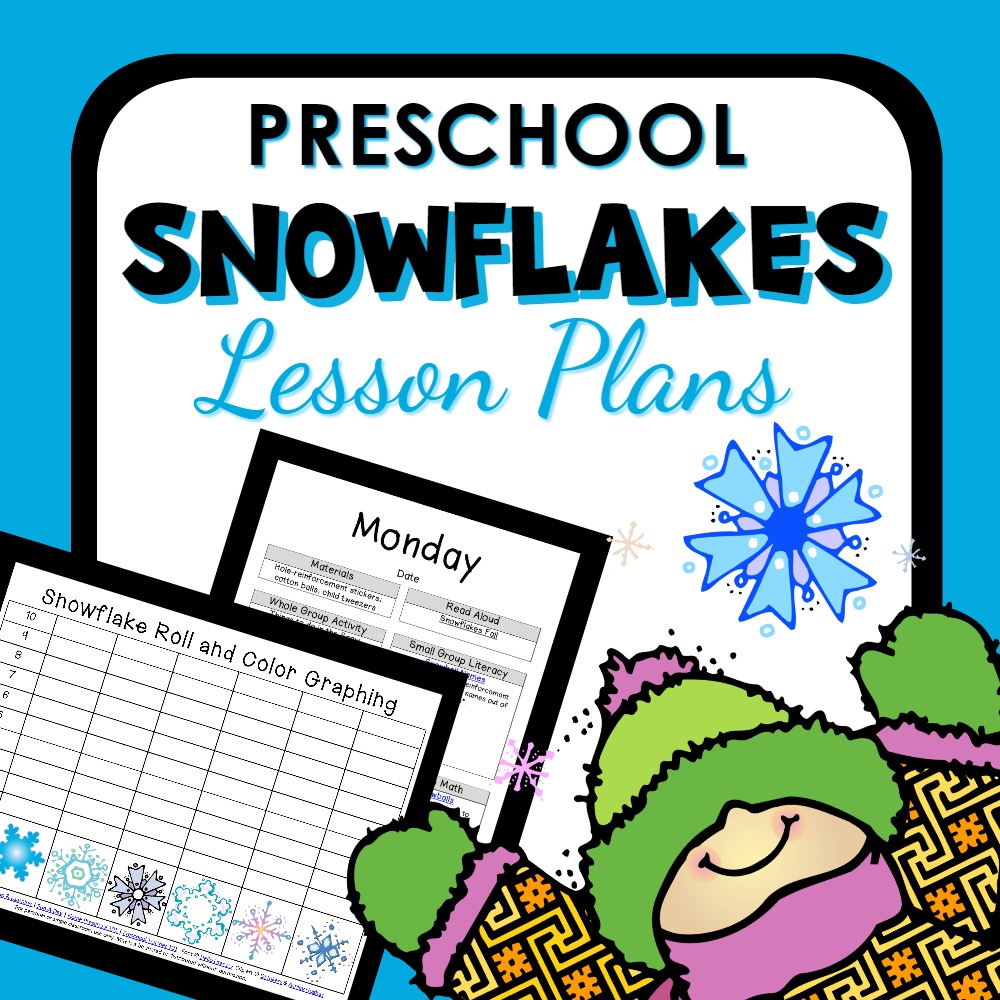 cover image for preschool snowflakes lesson plans