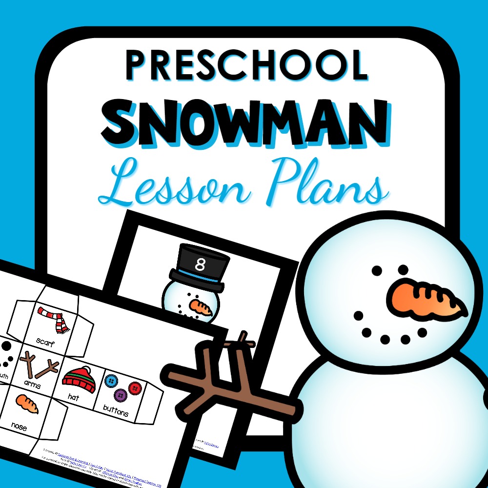 cover image for preschool snowman lesson plans