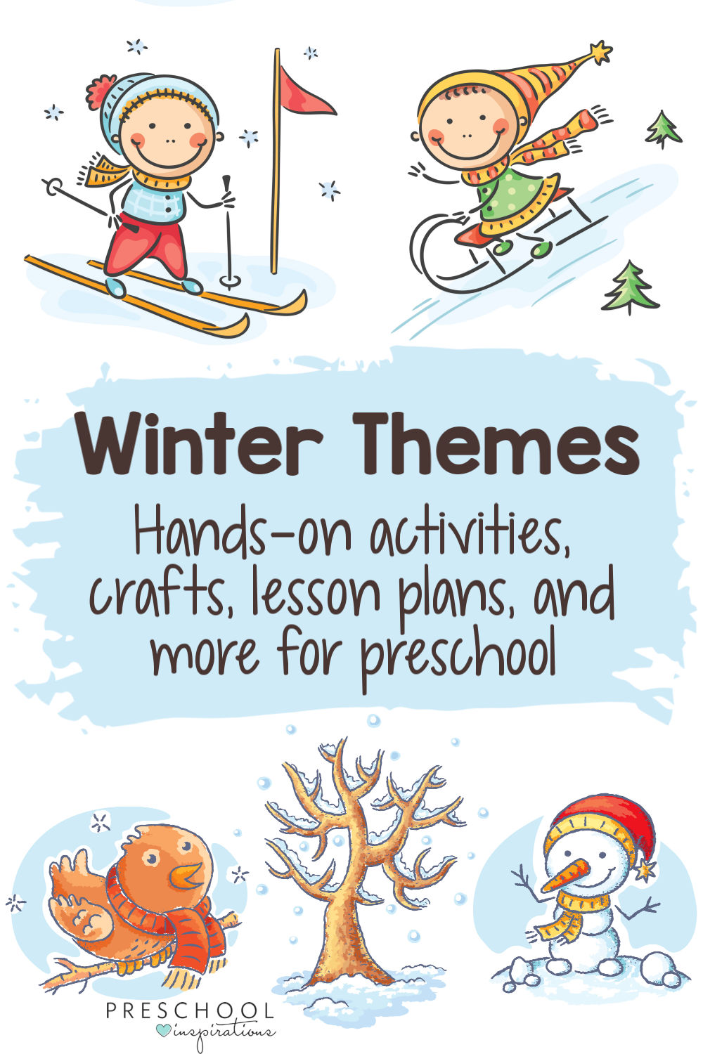 Whether you need winter crafts, hands-on learning activities, lesson plans, or themes for teaching preschool, we've got you covered! #preschoolinspirations #preschool #teachingpreschool #ece #preschoolthemes #winter #wintercrafts