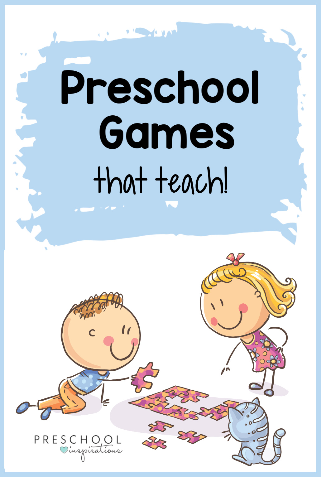 Games for preschool kids teach some great skills, but are also super FUN! These indoor group games are great for a classroom or at home with family. #preschool #preschoolgames #kidsactivities #playandlearn
