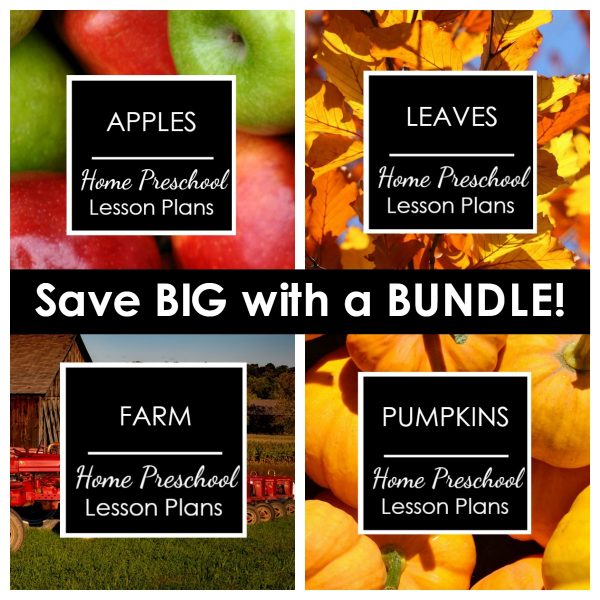 Fall bundle with apples, leaves, farm, and pumpkin snapshot