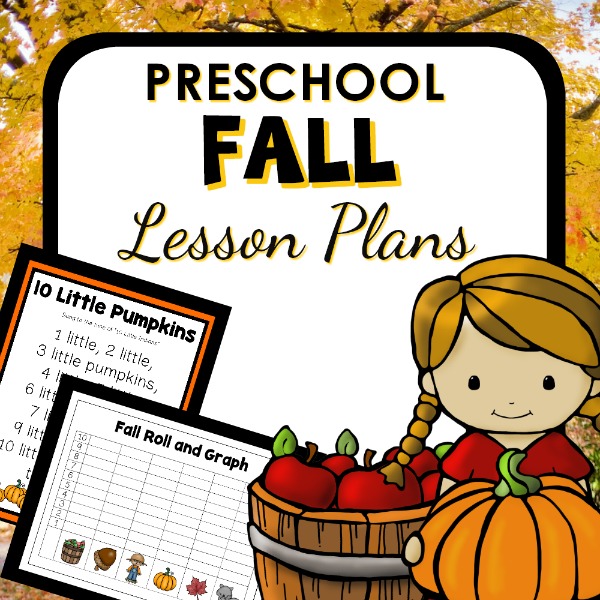 preschool lesson plan for preschoolers cover page