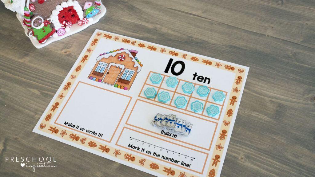 preschool counting mat of 10