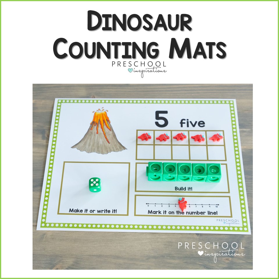 preview image for dinosaur counting mats