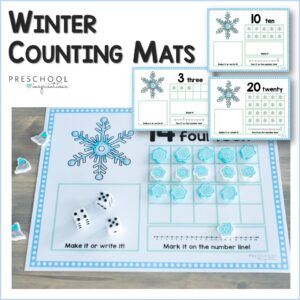 Winter Counting Mats - Preschool Inspirations