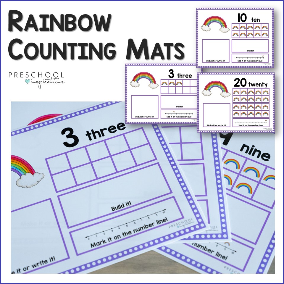 cover image for rainbow counting mats